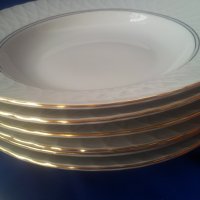 Порцеланови чинии на Изида, 8 бр за супа и 8 бр за основно, златни кантове, снимка 14 - Чинии - 41459623