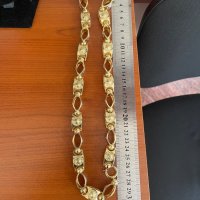 Нов Златен ланец синджир Versace 42.29 гр, снимка 5 - Колиета, медальони, синджири - 41523081