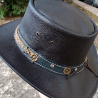 Каубойска шапка Естествена кожа Модел Лукс, снимка 4 - Шапки - 41883509