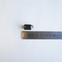 Букса за панелен монтаж 4pin с превключване черна STEREO 6,3mm JACK(ж), снимка 1 - Други - 42558416