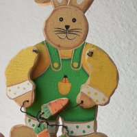Заек с моркови, морков играчка фигура фигурка декорация, снимка 5 - Декорация за дома - 40932602