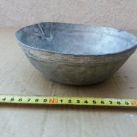 кована медна калайдисана възрожденска купа , снимка 2 - Антикварни и старинни предмети - 35907086