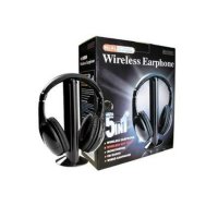 Wireless 5 в 1 безжични слушалки за MP3, компютър, телевизия, CD, DVD, снимка 2 - Слушалки и портативни колонки - 42482757