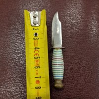 Джобен нож миниатюрна кама с месингово топче , снимка 2 - Ножове - 44202192