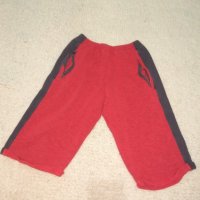 Червени къси памучни панталони, снимка 3 - Детски къси панталони - 37827383