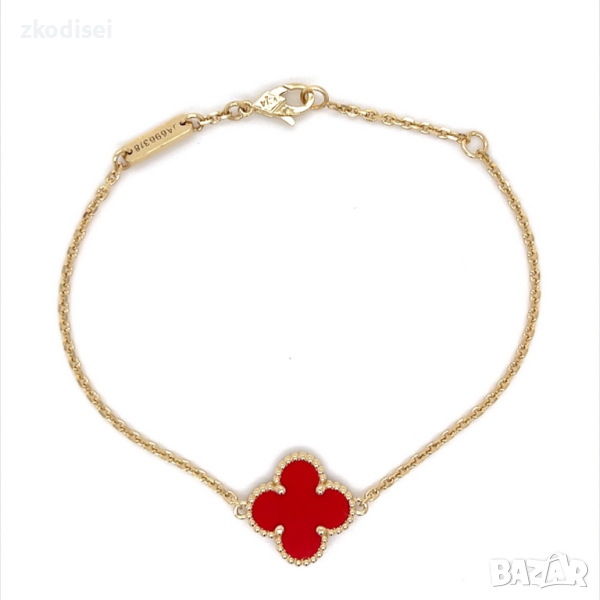 Златна дамска гривна Van Cleef 3,65гр. 19,0см. 14кр. проба:585 модел:22446-4, снимка 1