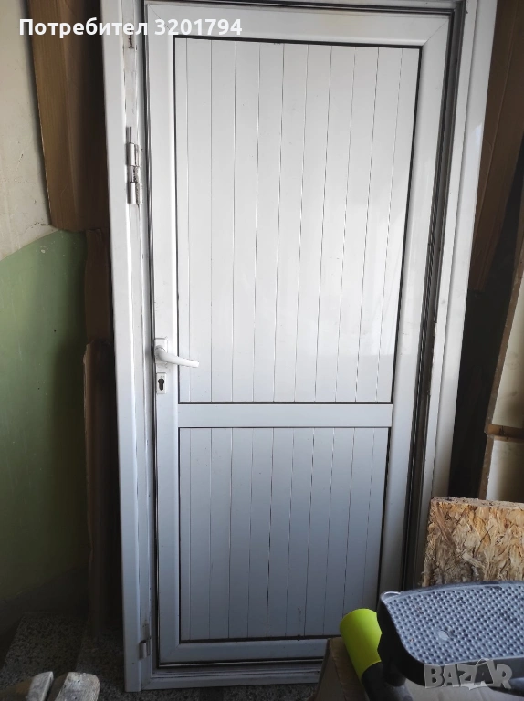 Алуминиева врата с каса 85/194см, снимка 1