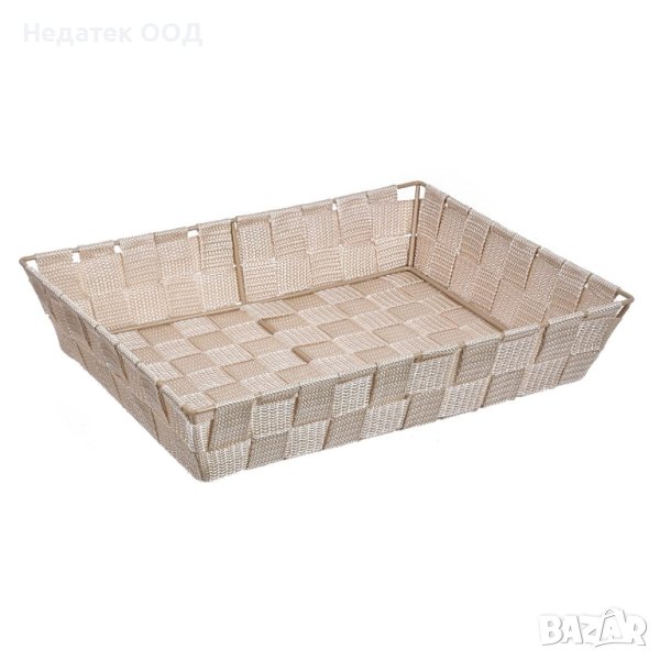 Кошница за съхранение, Бежово, 32x25x6.5cm, снимка 1