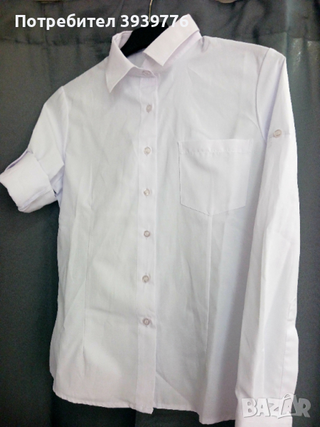 Дамска бяла риза, снимка 1