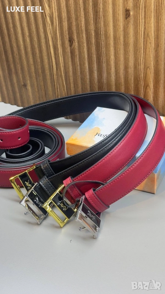 Yves Saint Laurent ⚜️ Дамски Колани - Естествена Кожа , снимка 1