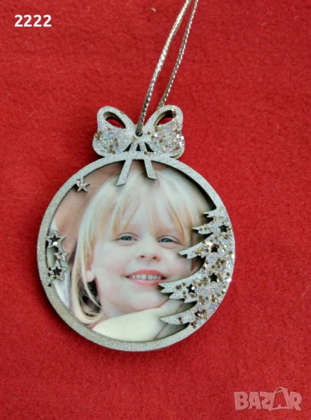 Коледна играчка за елха със снимка , снимка 1