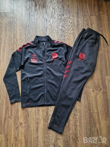 Страхотен мъжки спортен сет комплект анцунг HUMMEL x Denmark National Football Team , размер S, снимка 1