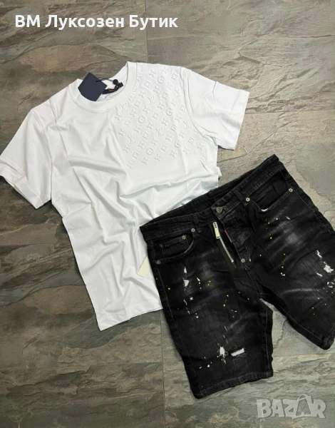 👑 Луксозен мъжки комплект Louis Vuitton – Оригинал, снимка 1