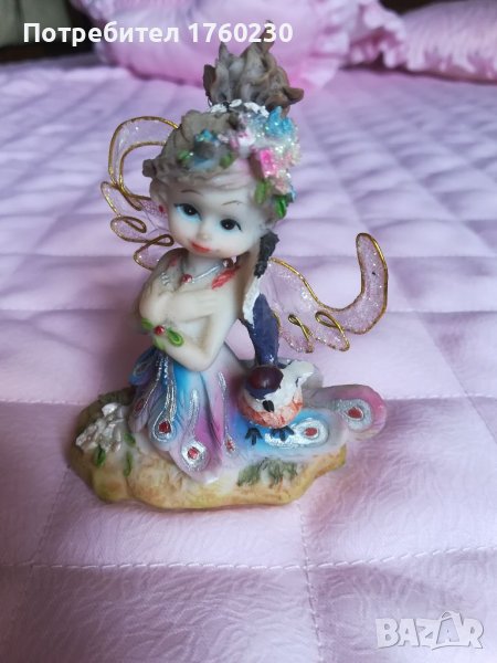 Статуетка малка фея или влюбени мечета , снимка 1