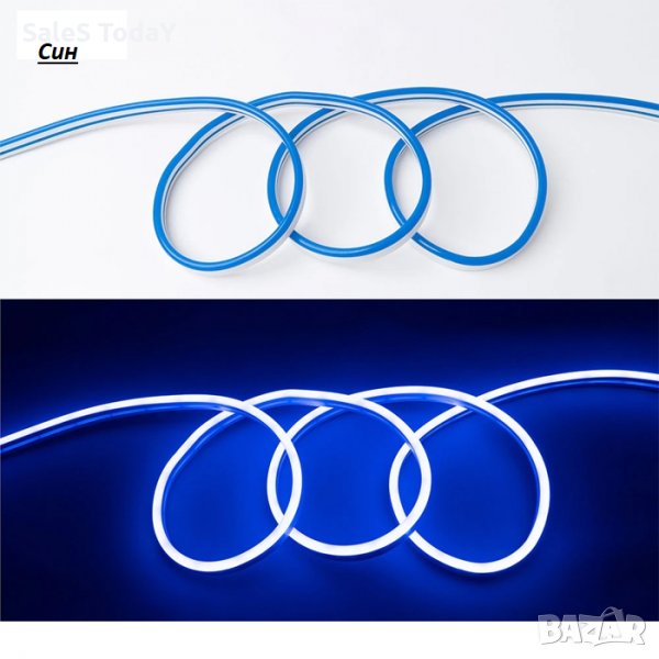 Диодна лента LED, 5 метра, 12V, Синя, снимка 1