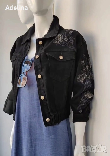 Дънково черно яке, снимка 1