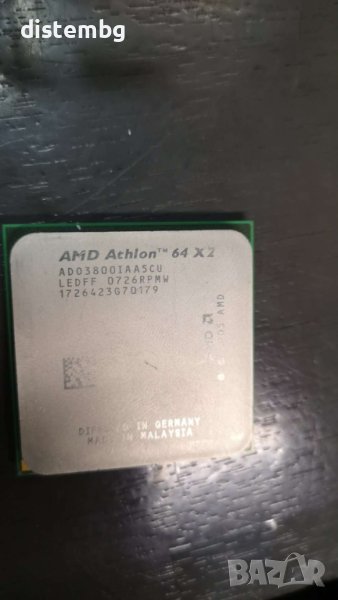 Процесор AMD Athlon 64 X2 3800+ (Socket AM2, 65W, rev. F2, CU), снимка 1