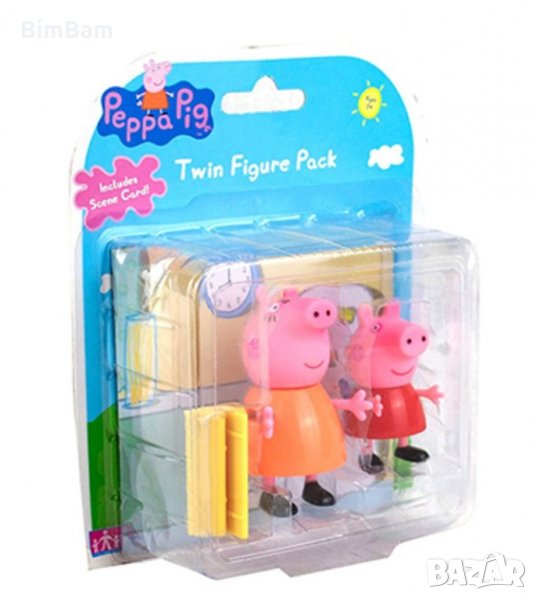 Комплект оригинални фигурки PEPPA PIG / 2 броя, снимка 1