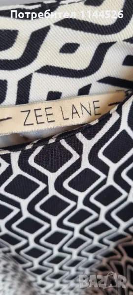 Къса черно-бяла рокля, свободен модел, ZeeLane, S, снимка 1