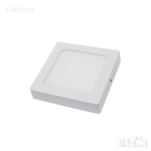 LED панел за външен монтаж, квадратен, 6 W бяла светлина с включен драйвър, снимка 1