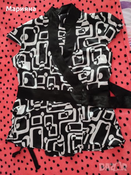 Сатенена блузка, снимка 1