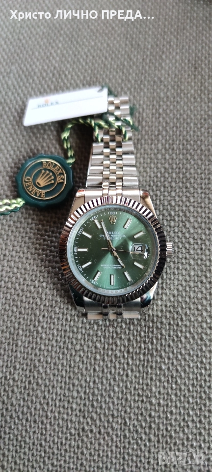 Новогодишна промоция! Мъжки луксозен часовник Rolex Datejust 41 mm,white gold 126334, снимка 1