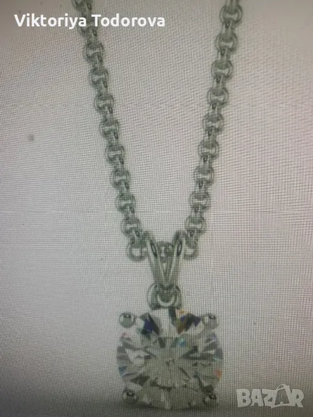 Ново колие с ест.диамант-1 карат-ТОП ОФЕРТА-ВИЖ ТЕСТА-НА ЦЕНАТА НА 0,50К, снимка 1