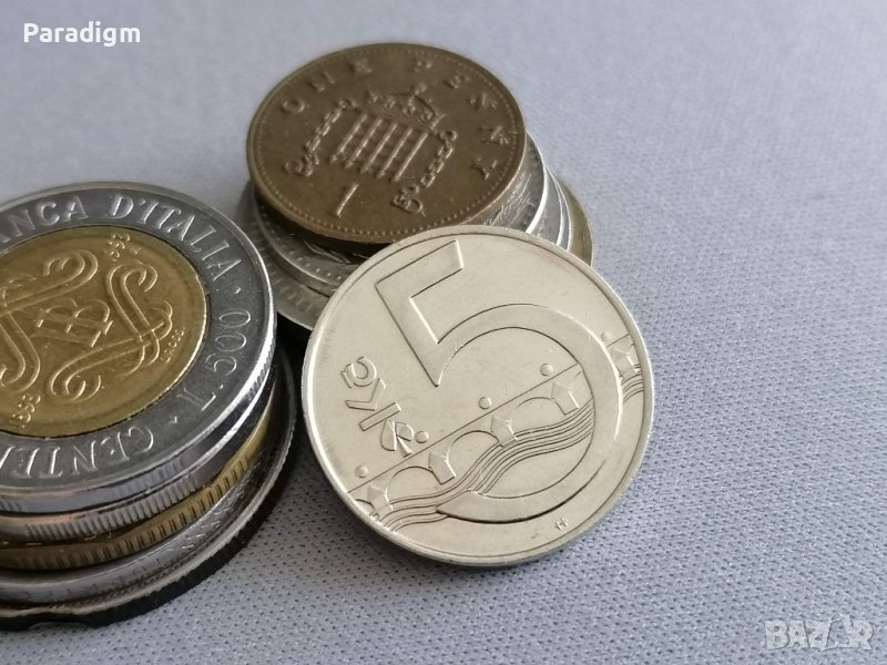 Монета - Чехия - 5 крони | 1994г., снимка 1