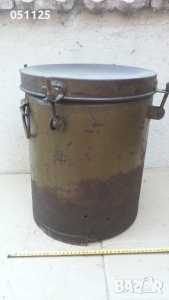 масивен военен гюм, съд , снимка 1