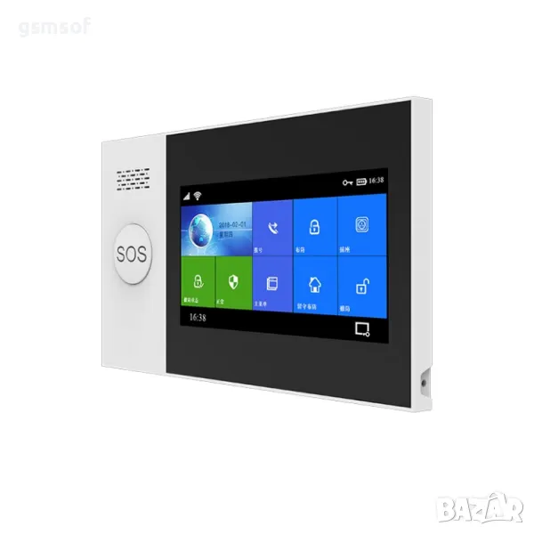 GSM/WIFI алармена СОТ система с известяване на телефон с тъч панел Tuya, Smartlife, снимка 1