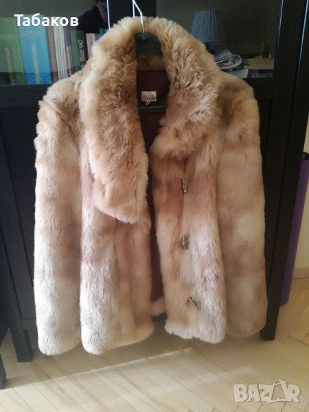 Дамско палто с изкуствен косъм, снимка 1