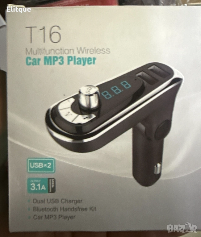 Многофункционален трансмитер за автомобил, модел T16, снимка 1