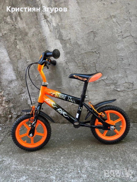 Детско баланс колело Strike 12" с предна и задна спирачка, снимка 1