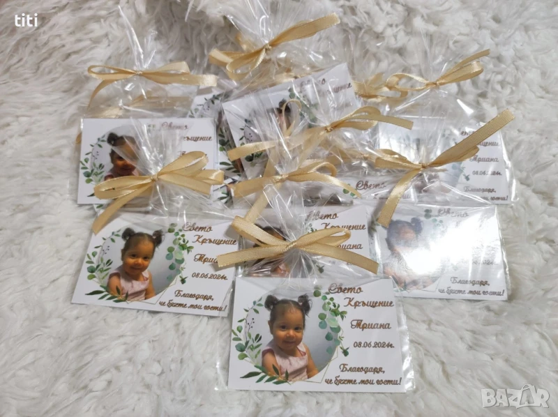 Подаръчета за гости за кръщене погача рожден ден ., снимка 1