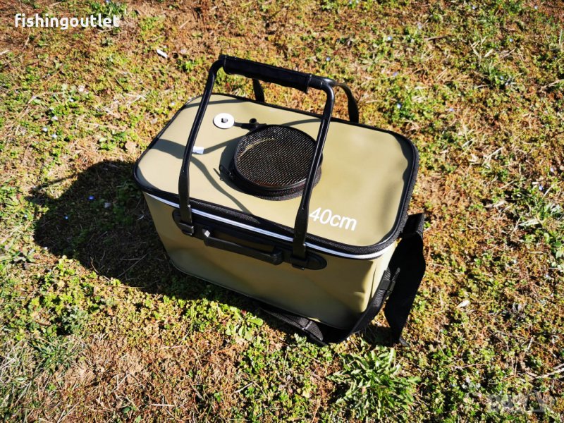 Футер ( сгъваема кофа) за пренасяне на живи рибки, снимка 1