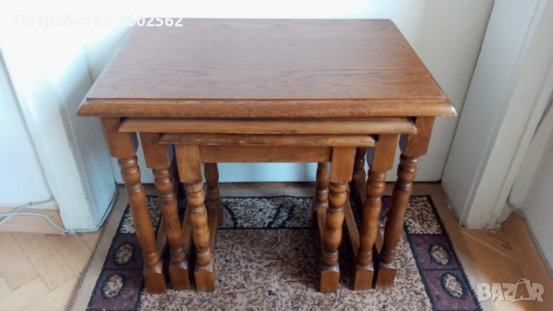 Винтидж помощни масички 3в1, снимка 1