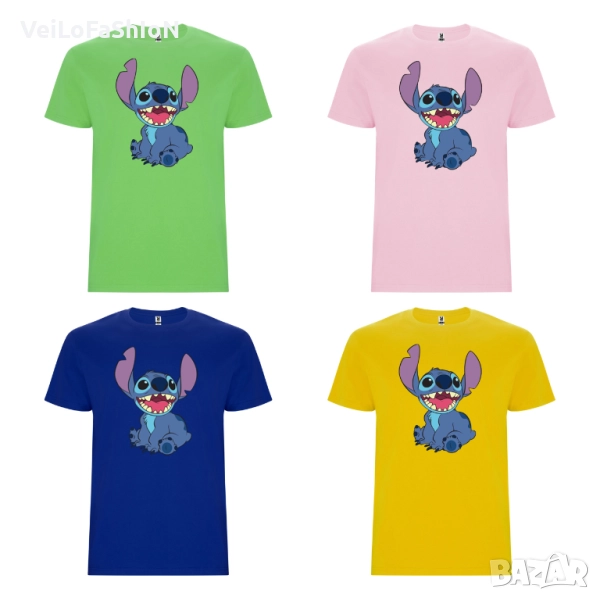 Нова детска тениска със Стич (Stitch) в четири цвят, снимка 1