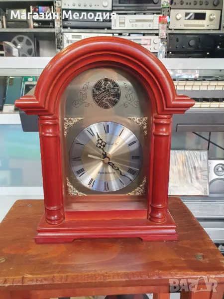 Настолен английски часовник Westminster 4x4. Кварц. В перфектно състояние. Има различни мелдии, крат, снимка 1