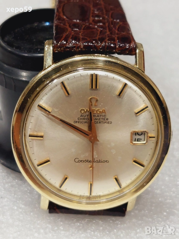 Omega Constellation Mens Watch-часовник Омега,машина 561/автомат/златна гривна-1966 год., снимка 1