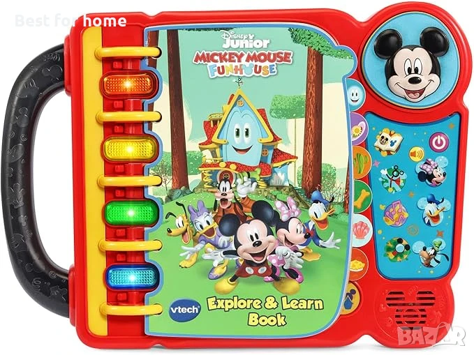 VTech Мики Маус - Интерактивна книга за изследване и учене , снимка 1