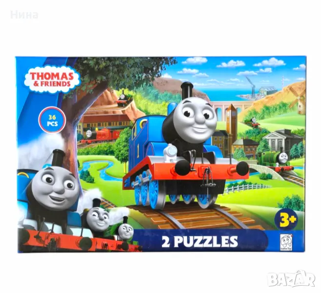 2 в 1 пъзел Томас и приятели/ Thomas & Friends, снимка 1