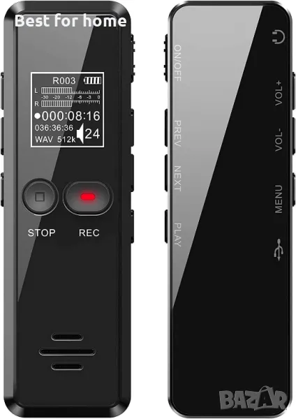 Цифров диктофон/MP3 плеар Tschisen 64GB 1536kbps , снимка 1