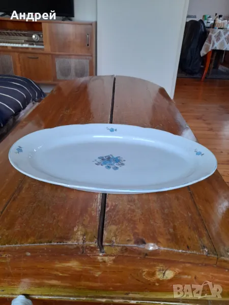 Стара порцеланова чиния,плато #11, снимка 1