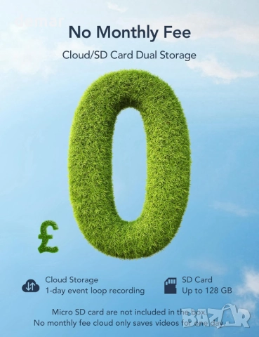 GNCC 2K Соларна охранителна камера, сензор за движение, цветно нощно виждане, 2.4G&5G Wifi, IP65, снимка 9 - IP камери - 52130805