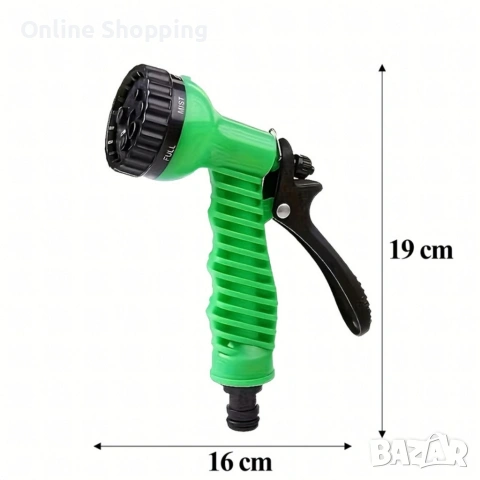 Мултифункционален градински пистолет за поливане – 6 режима на работа, ергономичен дизайн, снимка 9 - Градинска техника - 53366474