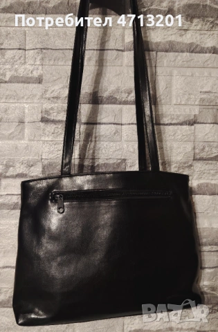 Черна чанта Dennis Parrot, снимка 2 - Чанти - 53180094