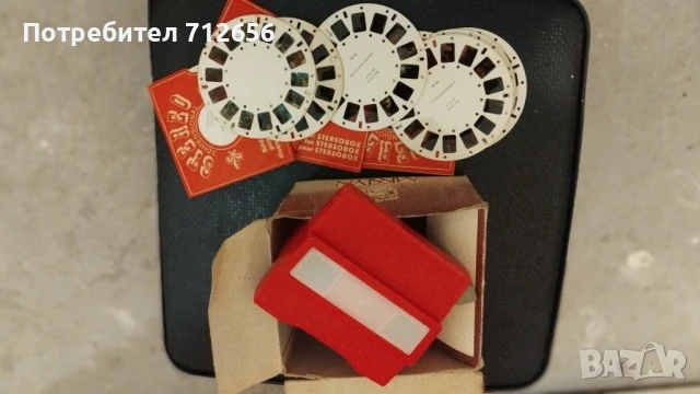 Ретро Стереоскоп с 10 диска, снимка 3 - Антикварни и старинни предмети - 50981266