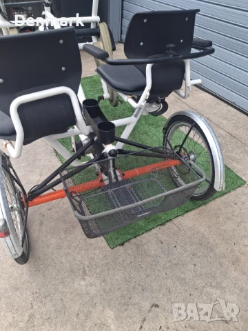 Триколесен велосипед - тандем, снимка 5 - Велосипеди - 51252985