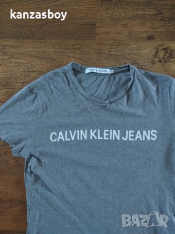 CALVIN KLEIN JEANS - страхотна мъжка тениска ХС, снимка 6 - Тениски - 41763676
