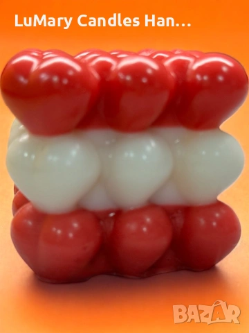 Свещ “Сърца в хармония”, снимка 5 - Декорация за дома - 53224774